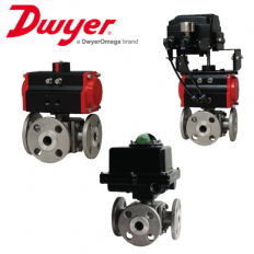 Van bi thép không gỉ mặt bích 3 chiều WE34-ISR08-T2