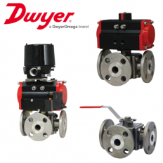 Van bi thép không gỉ mặt bích 3 chiều WE34-CSR03-T2