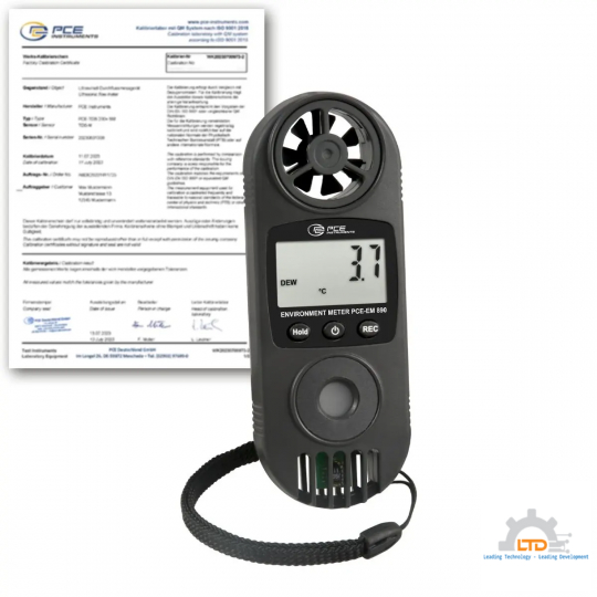 Máy đo lưu lượng không khí kèm chứng nhận hiệu chuẩn ISO PCE-EM 890-ICA - PCE INSTRUMENTS VIỆT NAM