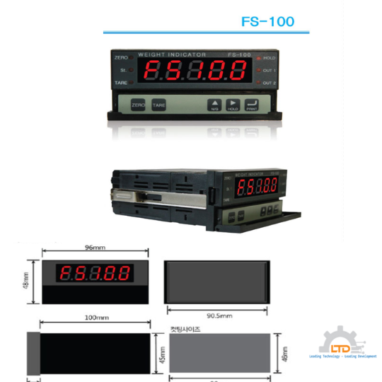 Bộ hiển thị và điều khiển trọng lượng / Cân điện tử FS-100R-Đại lý chính của FINETRON tại Việt Nam